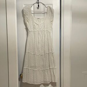 Elegant Cream Midi Dress